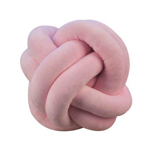 18/25/30cm plysch pp bomull mjuk knuten boll fylld kastkudde handgjorda kuddar kudde kroppskudde heminredning - 30cm rosa