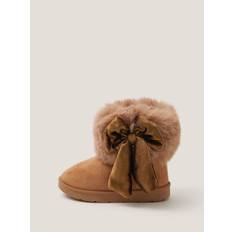 Monsoon Monsoon Baby Bow Faux Fur Boots