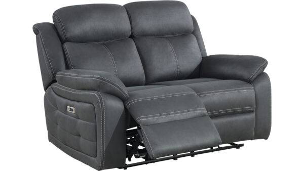 Teddy - Reclinersoffa 2-Sits El - Grå