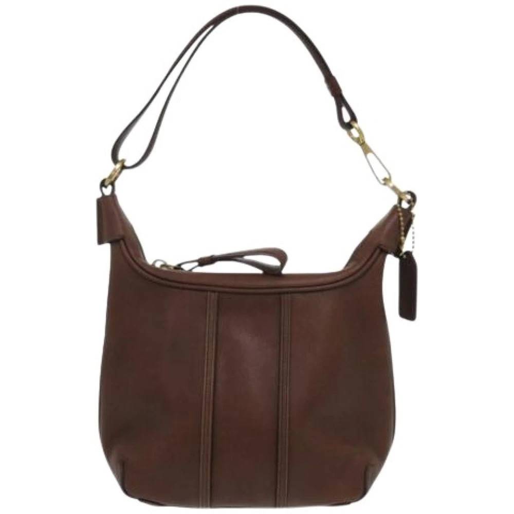 Coach Pre-owned - Pre-owned Läder Axelremsväska Vintage - Dam - ONE Size - Läder