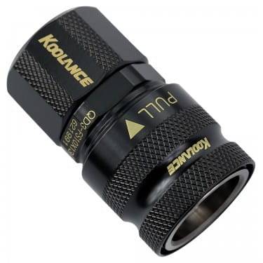 Koolance QD3 Schnellverschluss gerade weiblich auf 13/10mm - schwarz