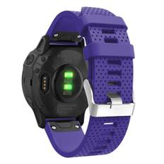 Garmin Fenix 6S Stilfuldt silikone Urrem - Lilla