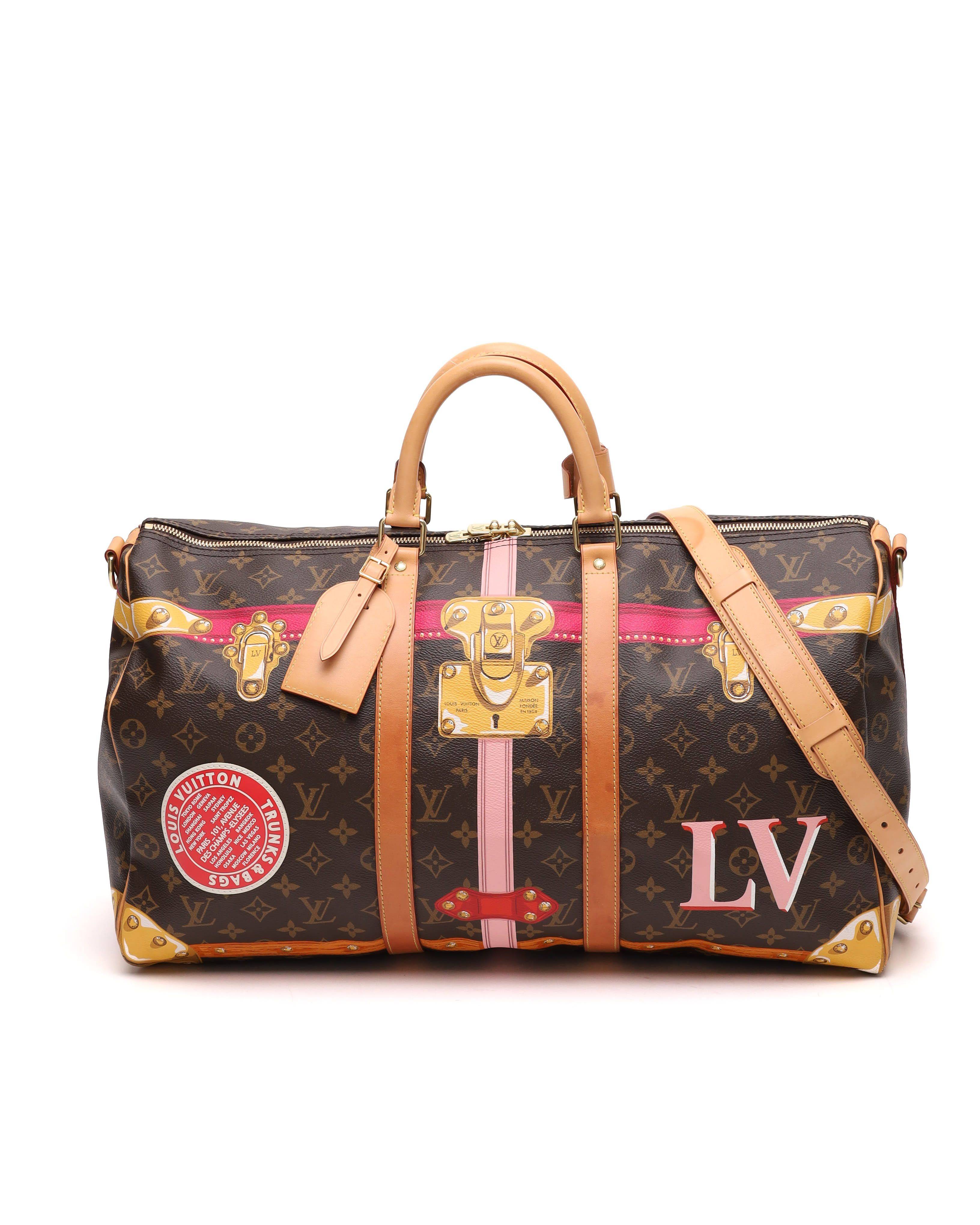 Louis Vuitton Monogram Summer Trunks Keepall BandouliÃ¨re 50 Weekend Bag - Brown - One Size