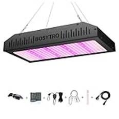 BOSYTRO 2000W LED-växtlampa med fullspektrum, växtlampor för växter, Veg & Bloom dubbelströmbrytare LED-growlampa, växtljus för inomhusväxter, grönsaker, blommor