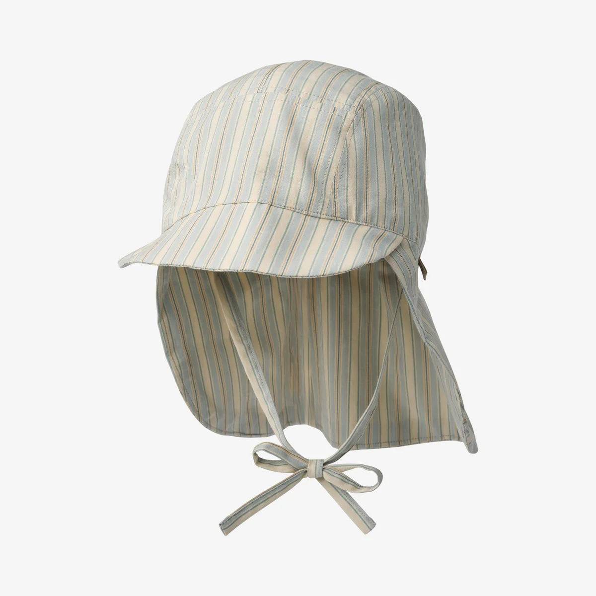 Solhat Woven Tonga, Blue Ocean Stripe, Wheat