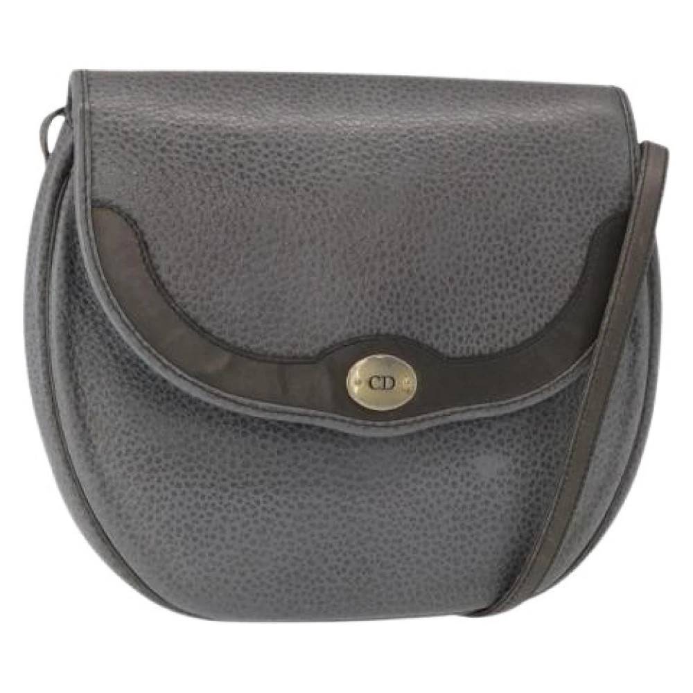 Dior Vintage Pre-owned Vintage CD Logo Skuldertaske - Vintage - Dame - Grå - ONE SIZE - Uld