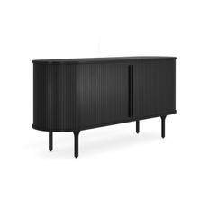 Sideboard Neandir 150x45 cm Massiv Ek - Svart & skänk