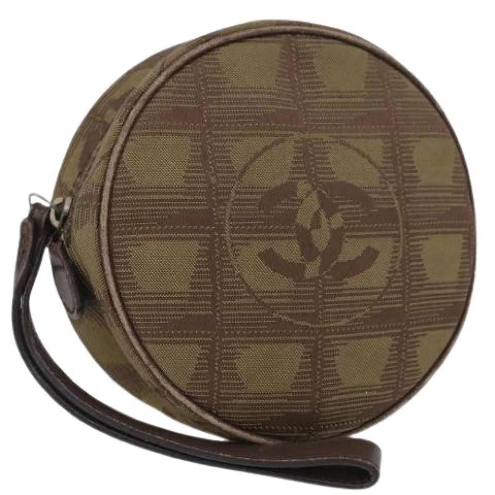 Chanel Vintage Pre-owned Nylon Pouch - Vintage - Dame - Beige - ONE SIZE - Nylon