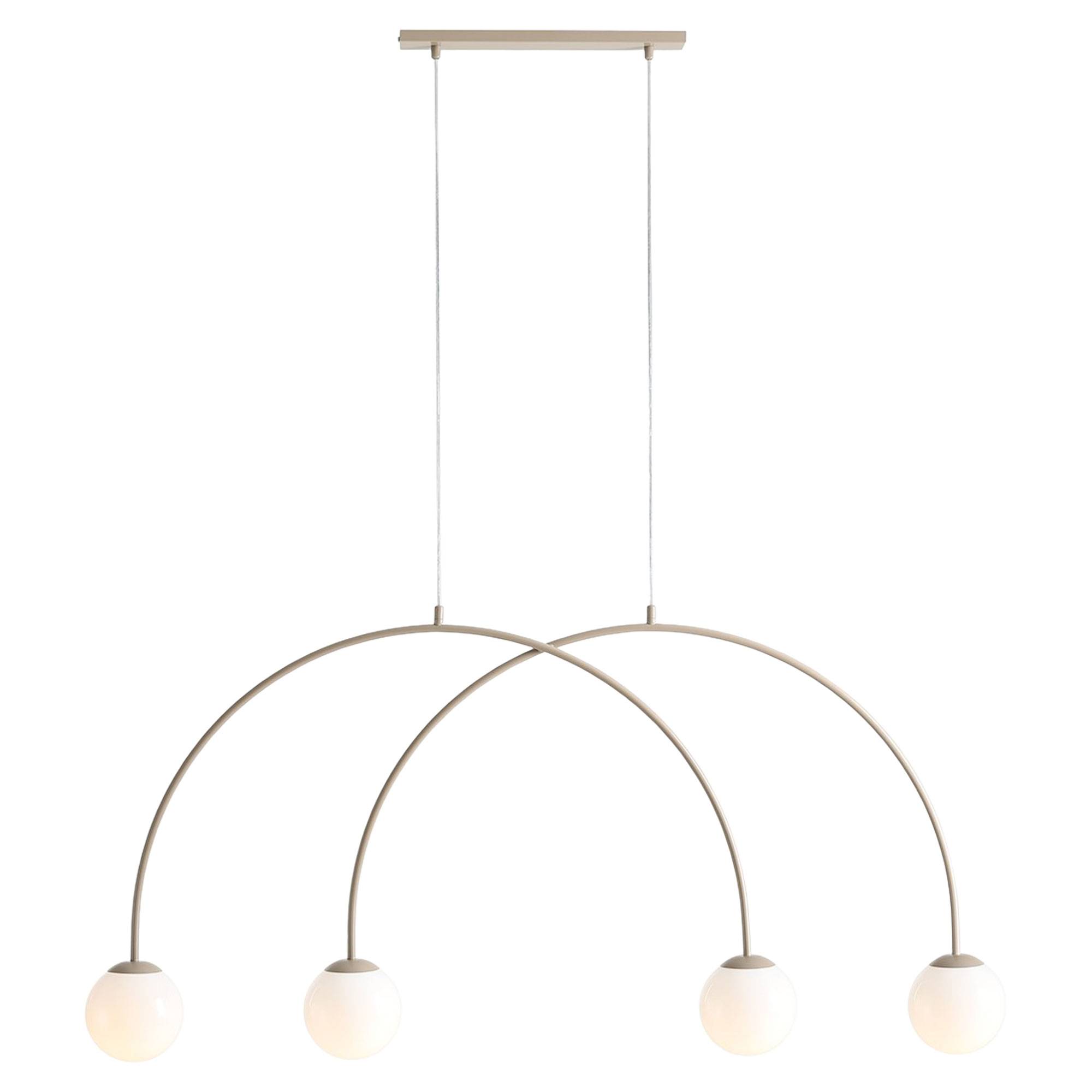 Hängande Lampa Klinty Fyra Beige 130 cm