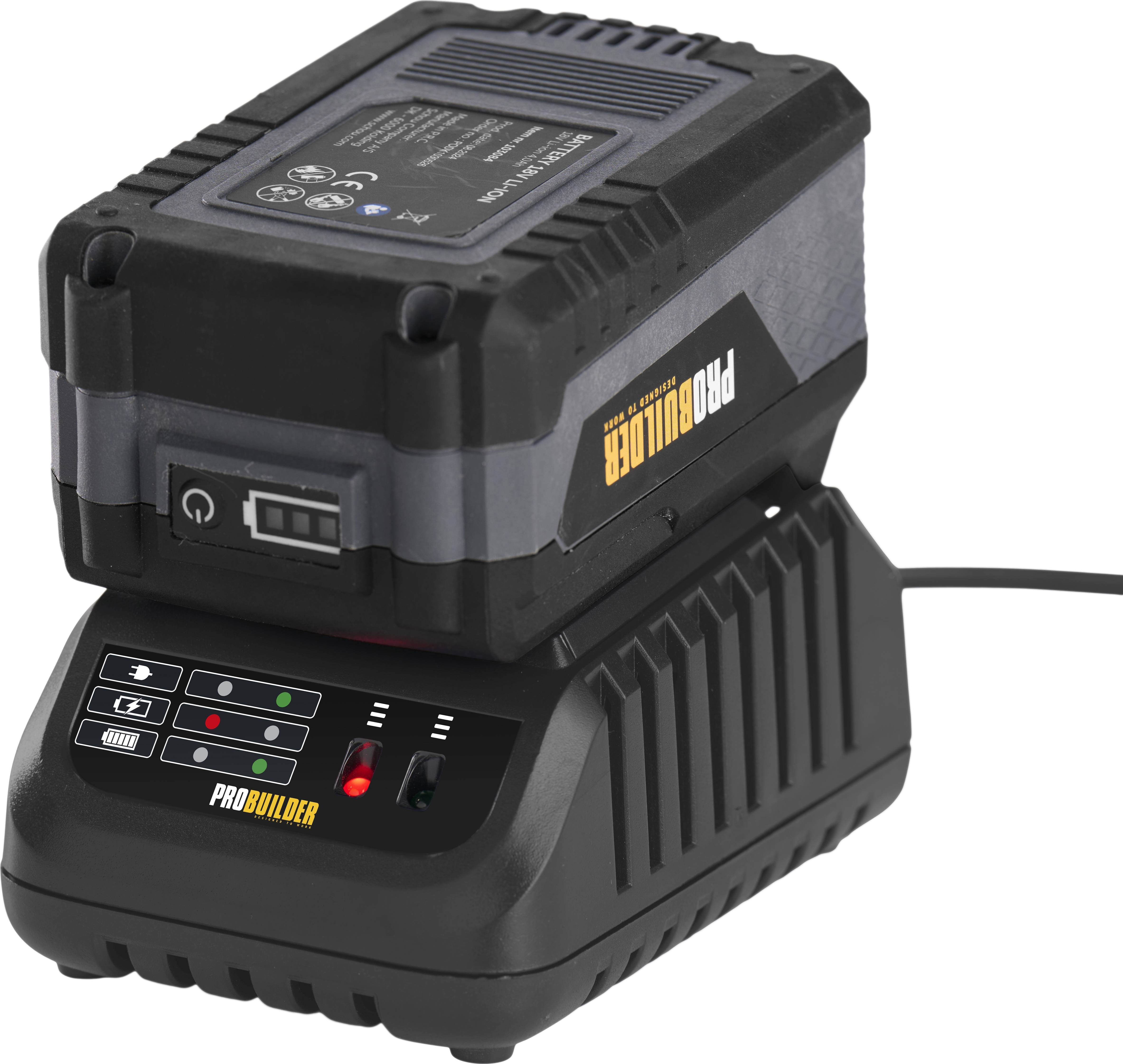 Probuilder Laddare+Batteri 4.0Ah 18V.