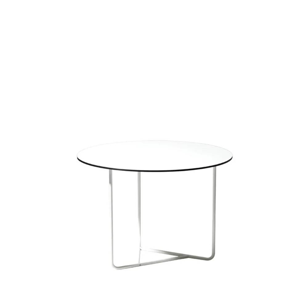SMD Design Tellus soffbord vit, vitt stativ, h44 d64 - Vit