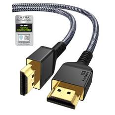 8K HDMI 2.1 Kabel 1M, Maxonar (Certifierad) Ultra HD 48 Gbps High Speed ​​8K@60 4K@120 eARC RTX 3090 HDR10 4:4:4 HDCP 2.2&2.3 Dolby Kompatibel med PS5/Xbox Series X/Roku/Sony/Fire