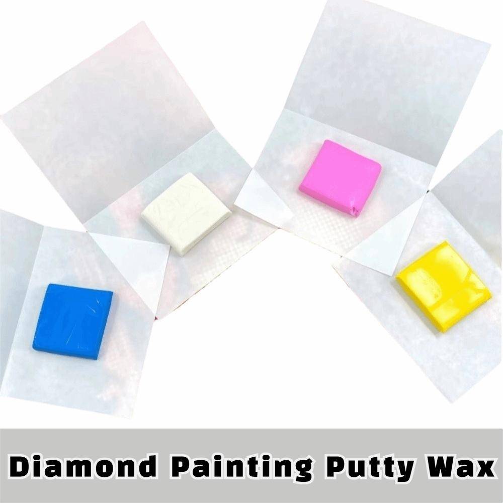 1/2 st Silikon Diamantmålning Lera 3x3cm Korsstygnsmålning Doftande Lera Hållbar Klibbighet Doftande Doftande