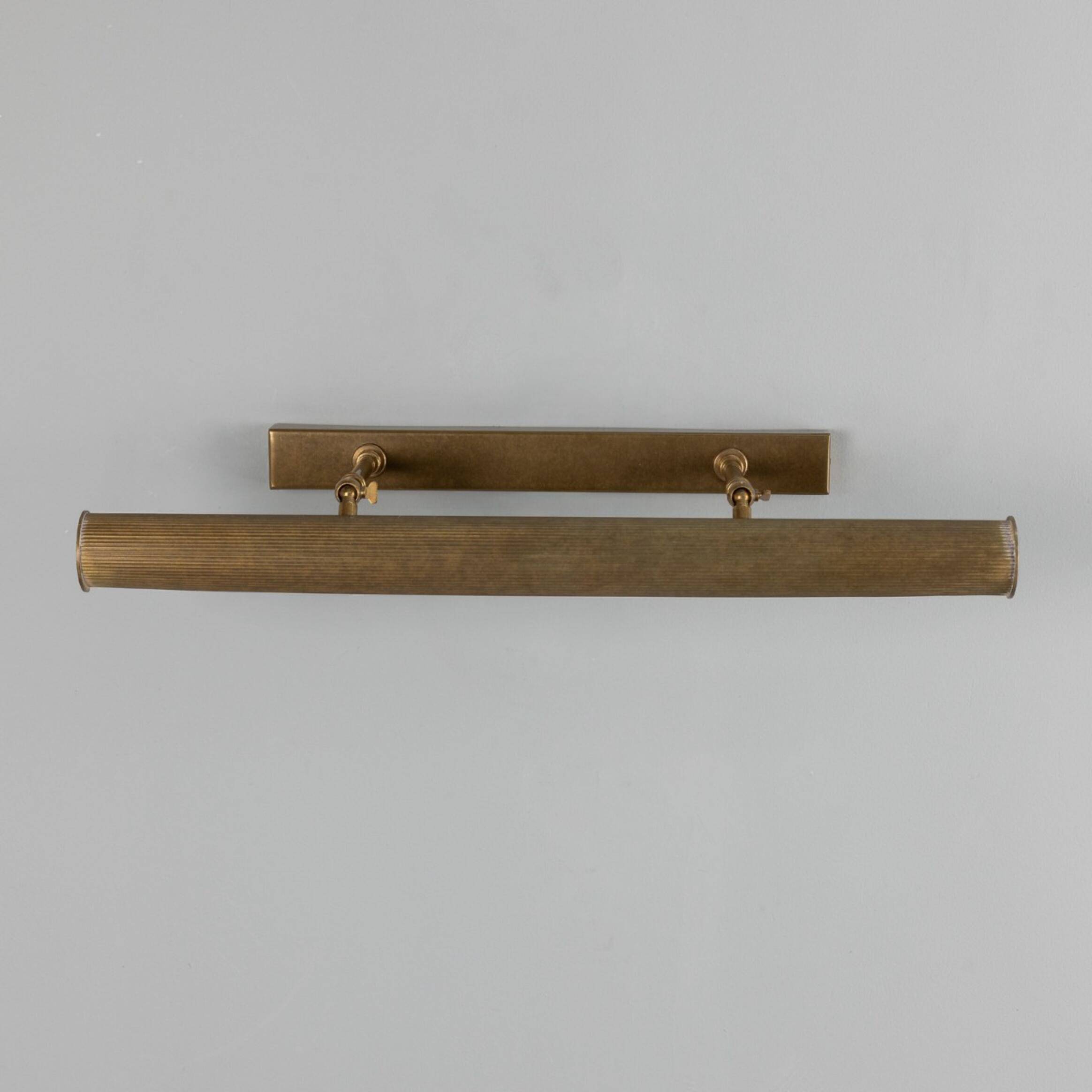 Cambrige adjusteble Reeded 60,5 cm G9 malerilampe - Antik messing