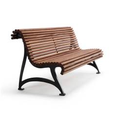 Byarums Bruk - Sofa Jujol - Olieret Mahogni/Sortlakeret Aluminium - Udendørs sofaer - Mårten Cyrén