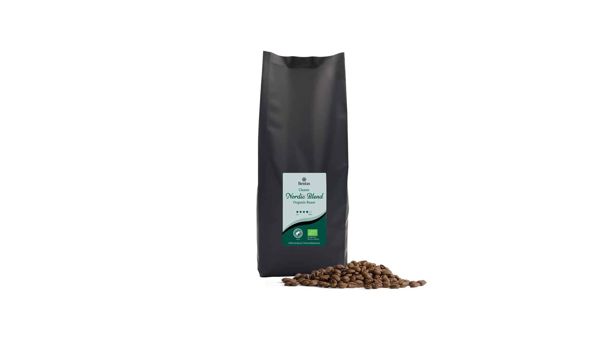 Classic Nordic Blend Organic Roast, hele bønner