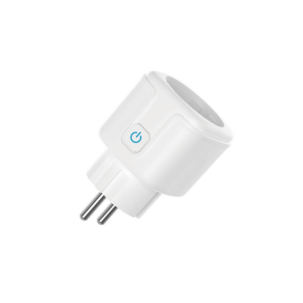 CROSIKO BSD33EU 16A Smart WiFi-uttag EU Strömmätningstidfunktion Nedräkningsröstfjärrkontroll Fungerar med Alexa Google