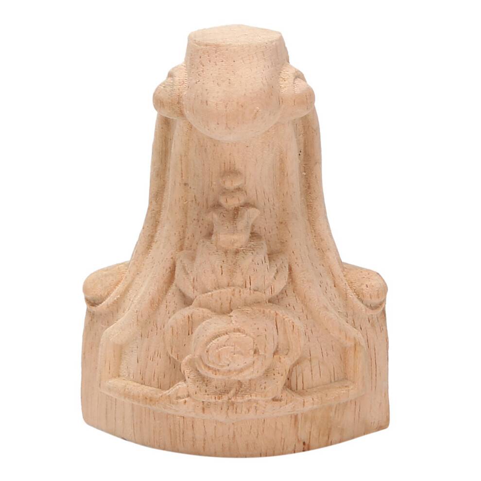 8PCS 10x6cm European Style Solid Wood Carved Furniture Foot Legs TV Cabinet Feets