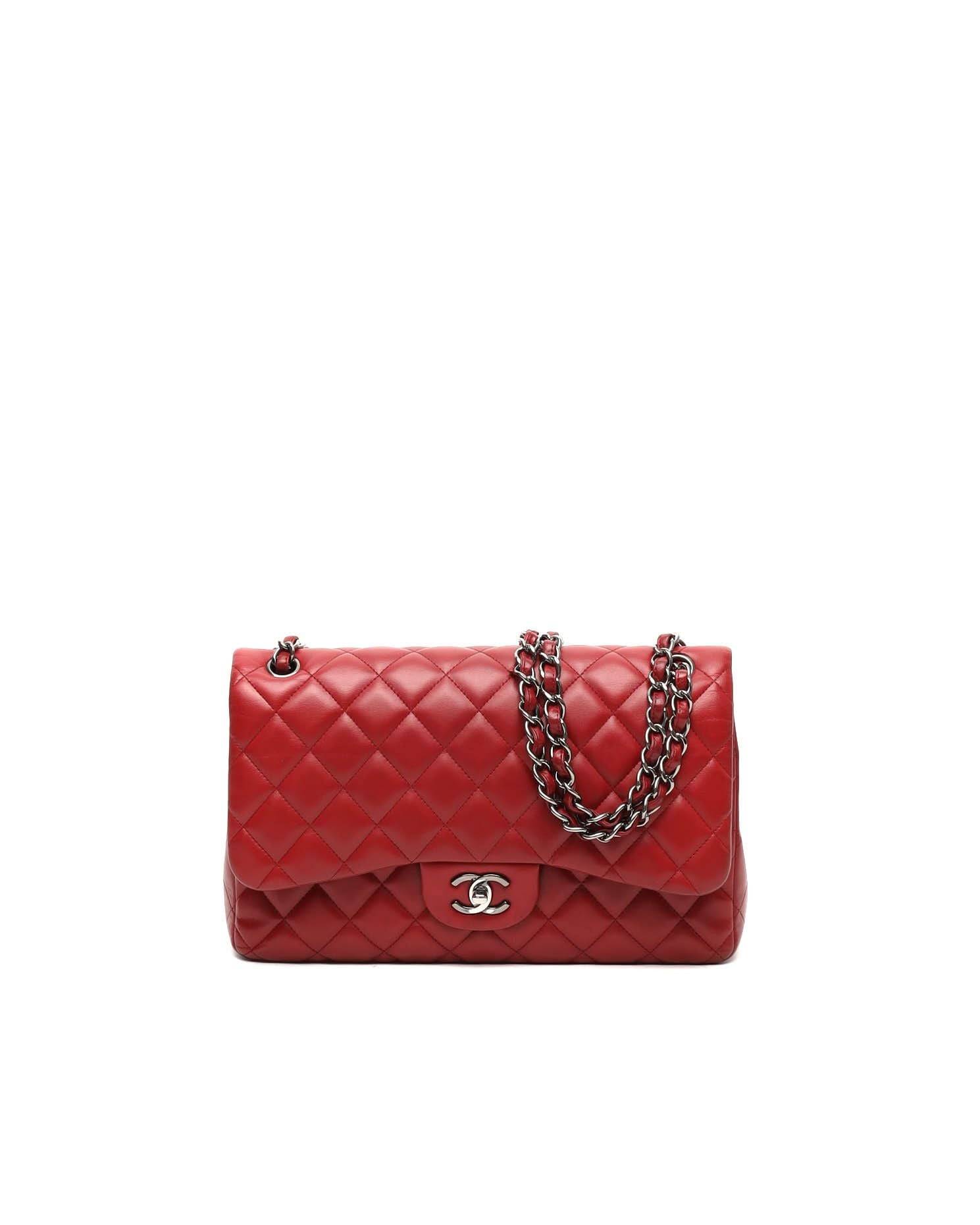 Chanel Classic Jumbo Double Flap Bag - Red - One Size