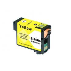 Epson T7604 Y - Gul 29,5 ml - Kompatibel blækpatron C13T76044010