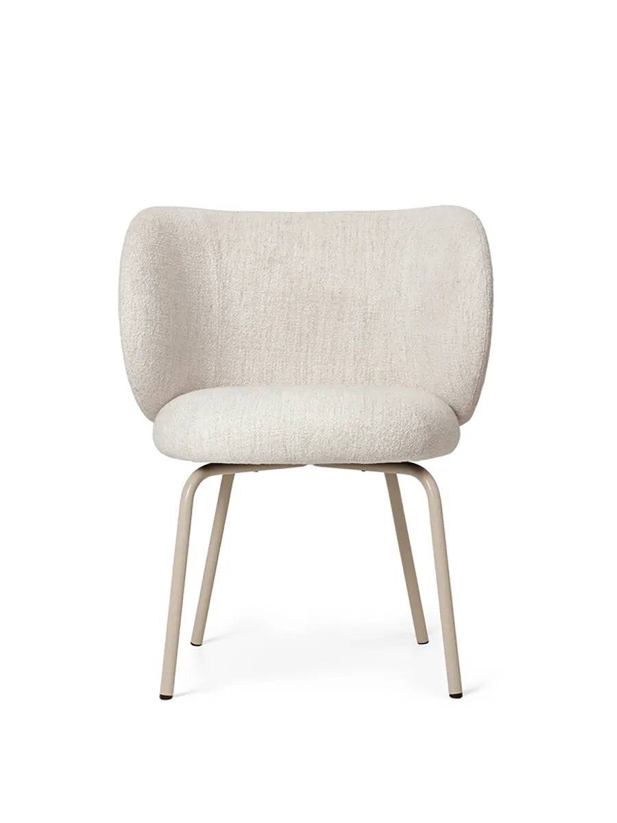 Rico Spisebordsstol fra Ferm Living Cashmere - Off-white Bouclé - Jacobsen Plus