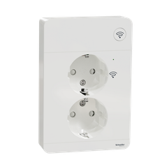 Smart Vägguttag Exxact Wiser Zigbee 16A Schneider Electric