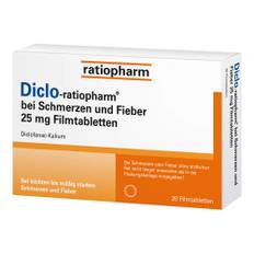 Diclo-ratiopharm 25 mg Filmtabletten bei Schmerzen 20 St
