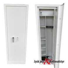 Våbenskab Kombi 7/4 til 4 våben + 4 hylder - M/Nøglelås