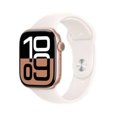 Apple Watch Series 10 GPS 46mm Roséguld Aluminiumboett med Rosé Sportband - S/M