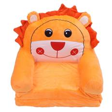 Foldable Kids Sofa Soft Breathable Flip Open Cartoon Animal Toddler Couch Bed for Living Room