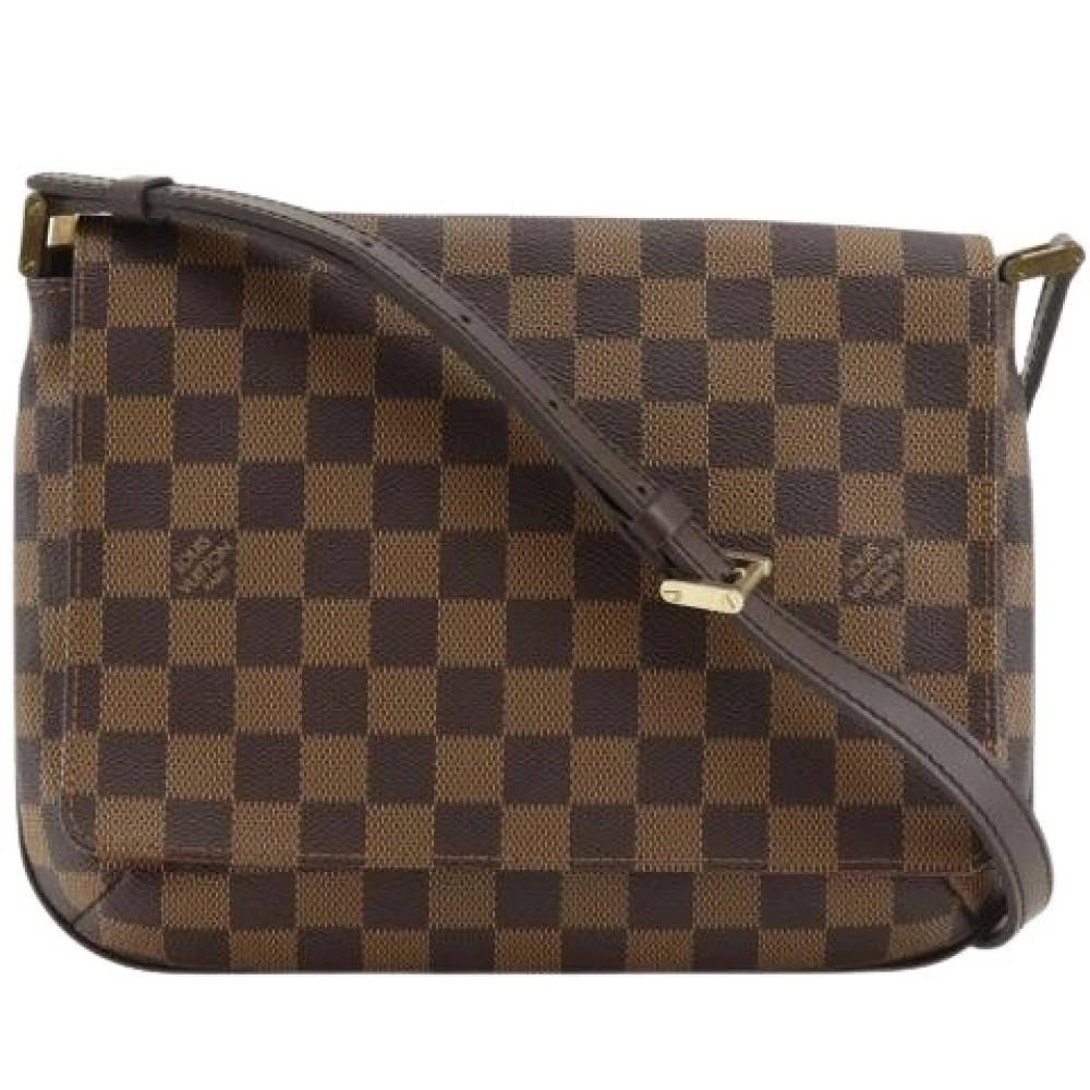 Louis Vuitton Vintage Pre-owned Vintage Damier Skuldertaske - Vintage - Dame - Brun - ONE SIZE - Uld