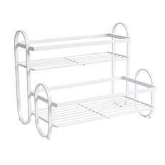 Metal Desktop Storage Rack 2 Tier Prevent Slip Multifunction Metal Iron Spice Rack Organizer for vit