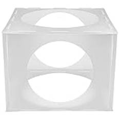 ibasenice Box Ballong Mäthink Kub Ballong Girlander Kit Ballong Glans Spray Ballong Design Sizer Helium Tank Bågar Ballongkolonner Canister Ballong Sizer Vattenballonger Vit Gummi