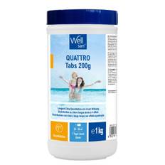 Wellsan Quattro Tabs Chlor Multitabs 4 in 1 - 200 g Tabletten | 1 kg