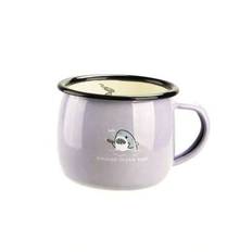 1 st 400 ml/14 oz emaljmugg Ocean Park liten mugg, 0 metall, djurtryck representerar 300 ml skala - Mauve Lila (400ml)