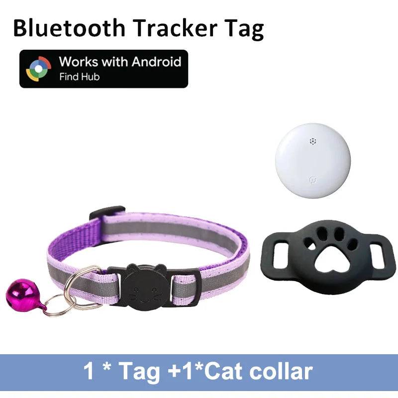 Google Find My Pet Collar Tracker for Android — IP68 Waterproof, No Subscription - tag with p-collar