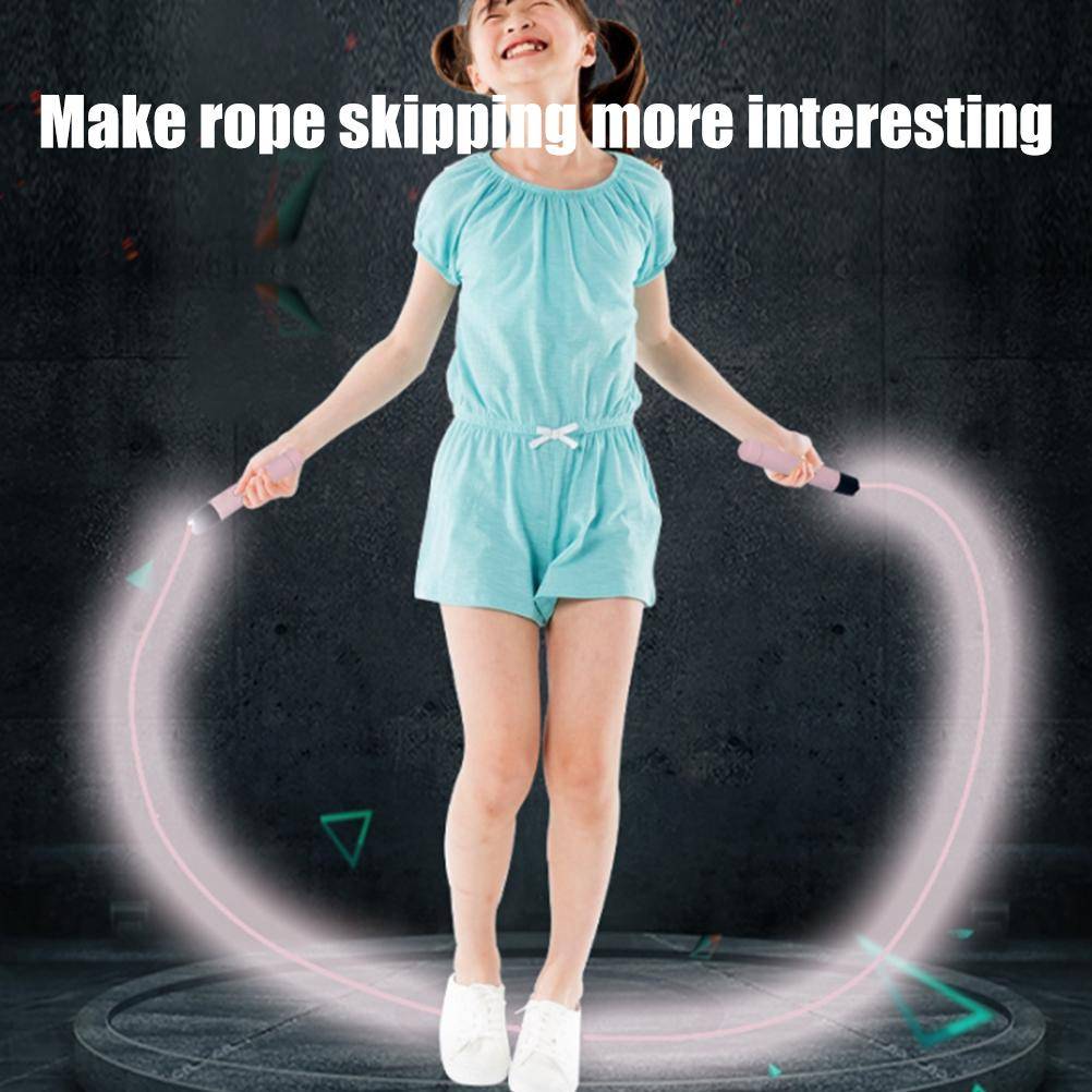 Lysande hopprep LED hopprep för barn vuxna fitness