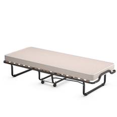 80 x 200 cm hopfällbar gästsäng hopfällbar hopfällbar säng med madrass gjord av memory foam beige tillverkad i Italien Ursprung: