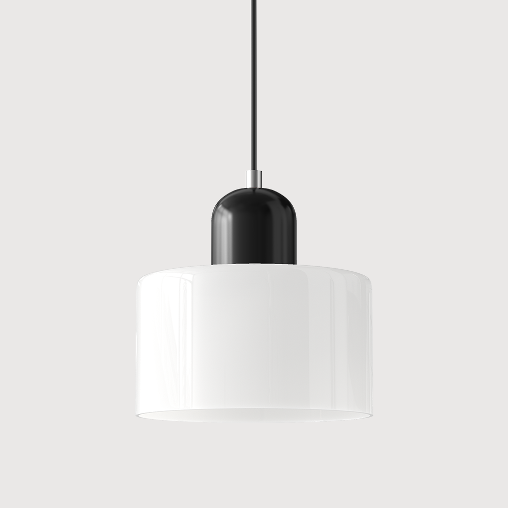 Bauhaus Kreativ Glas Hänglampa - Kreativt Glas för en Elegant Inredning - Vit / Svart