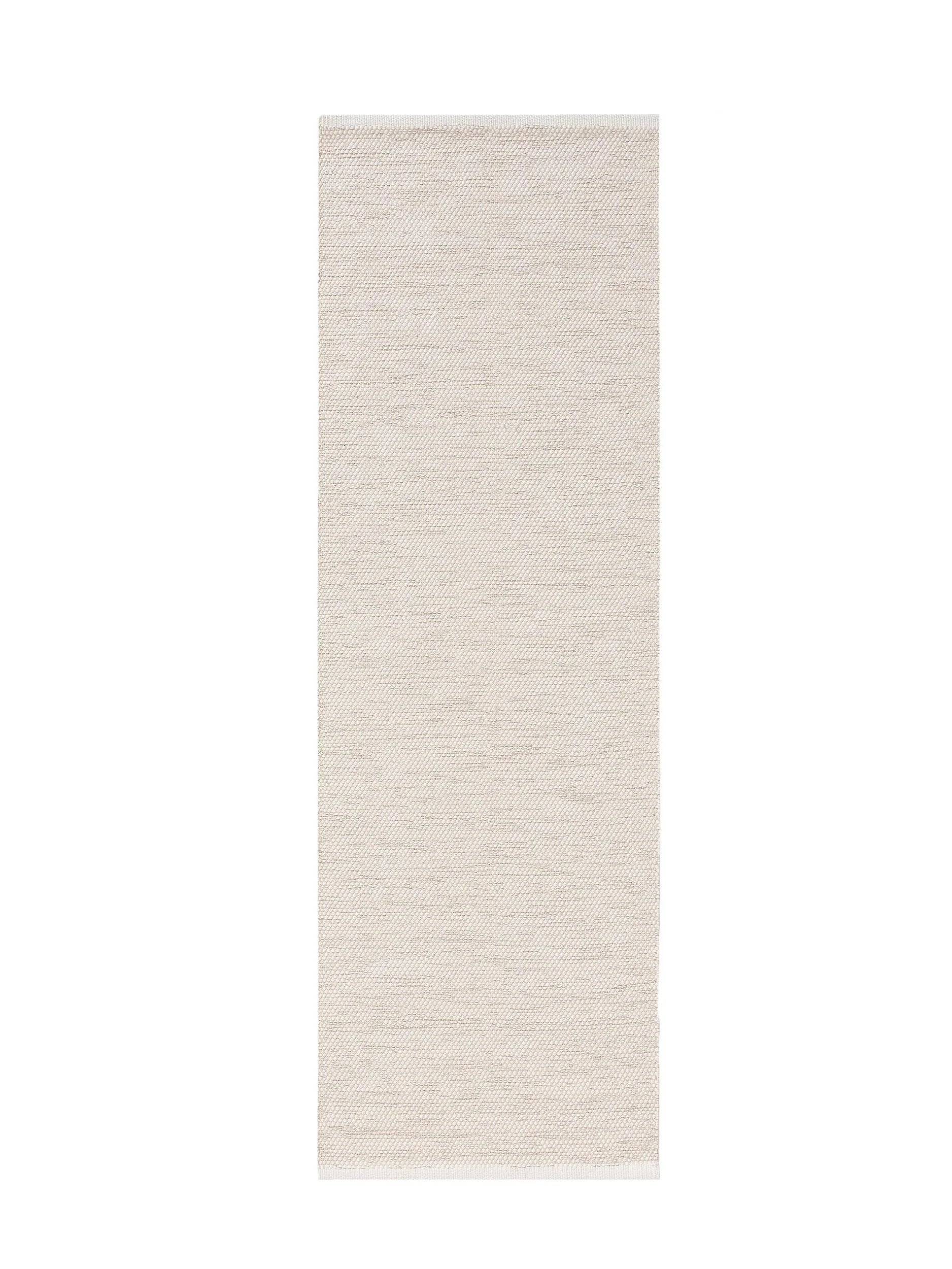 DUKE Creme Bomuld Tæppe - Løber / 70x200 cm / Hvid