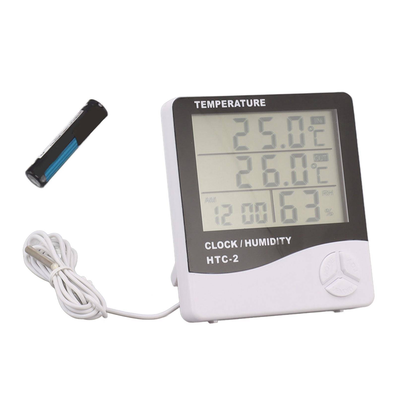 Inomhus Utomhus Termometer Hög Noggrannhet Digital Hygrometer Storskärm Temperaturvisning