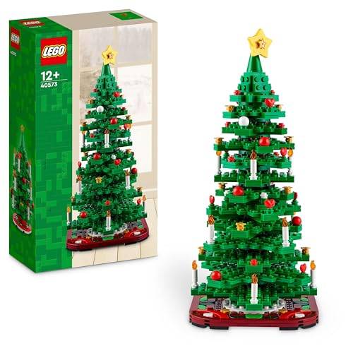LEGO Julgran Byggset för barn, Heminredning att samla på eller ge bort som present, Lekset som uppmuntrar kreativitet och fantasifull lek, Juligt pysselprojekt för familjer 40573
