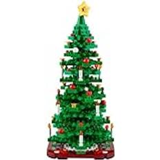 LEGO Julgran Byggset för barn, Heminredning att samla på eller ge bort som present, Lekset som uppmuntrar kreativitet och fantasifull lek, Juligt pysselprojekt för familjer 40573