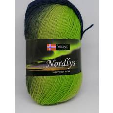 Viking Nordlys - Fabriksinformation: Viking Garn, Borretoften 18, 4270 Høng - nettbutikken@viking-garn.no - Multi blå-brun fv967