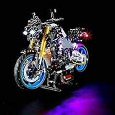 BRIKSMAX 42159 LED-lampa för Lego Yamaha MT-10 SP – Kompatibel med Lego Technic byggklossmodell – utan Lego-set