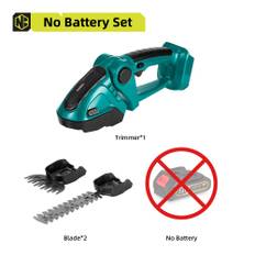 NEWBENY elektrisk häcksax 2 IN 1 sladdlös effektiv hushållsbeskärningssåg Uppladdningsbara elverktyg för Makita 18V batteri NO Battery-Green