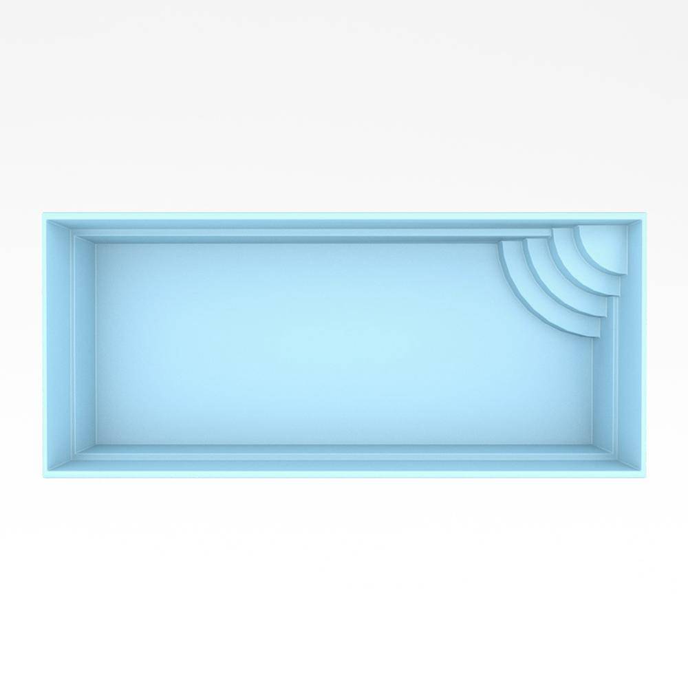 Fiber pool model Rom 7 x 3,5 x 1,5 m