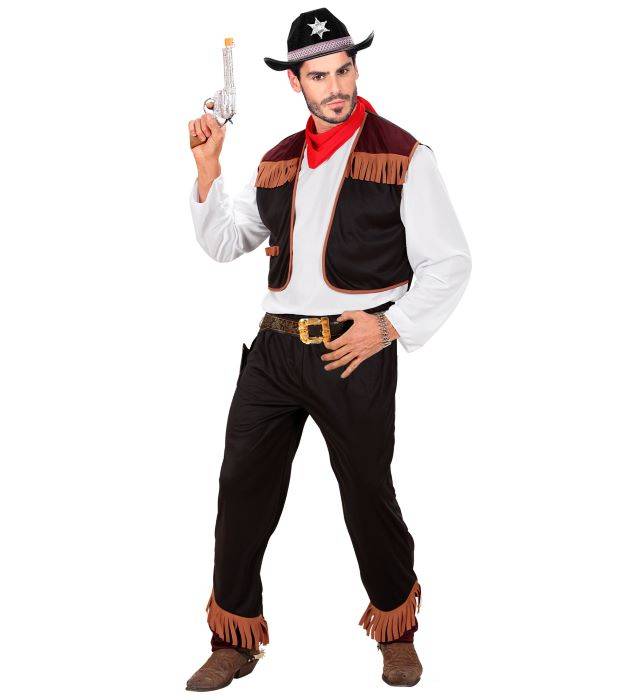 Cowboy Kostume - 4 dele