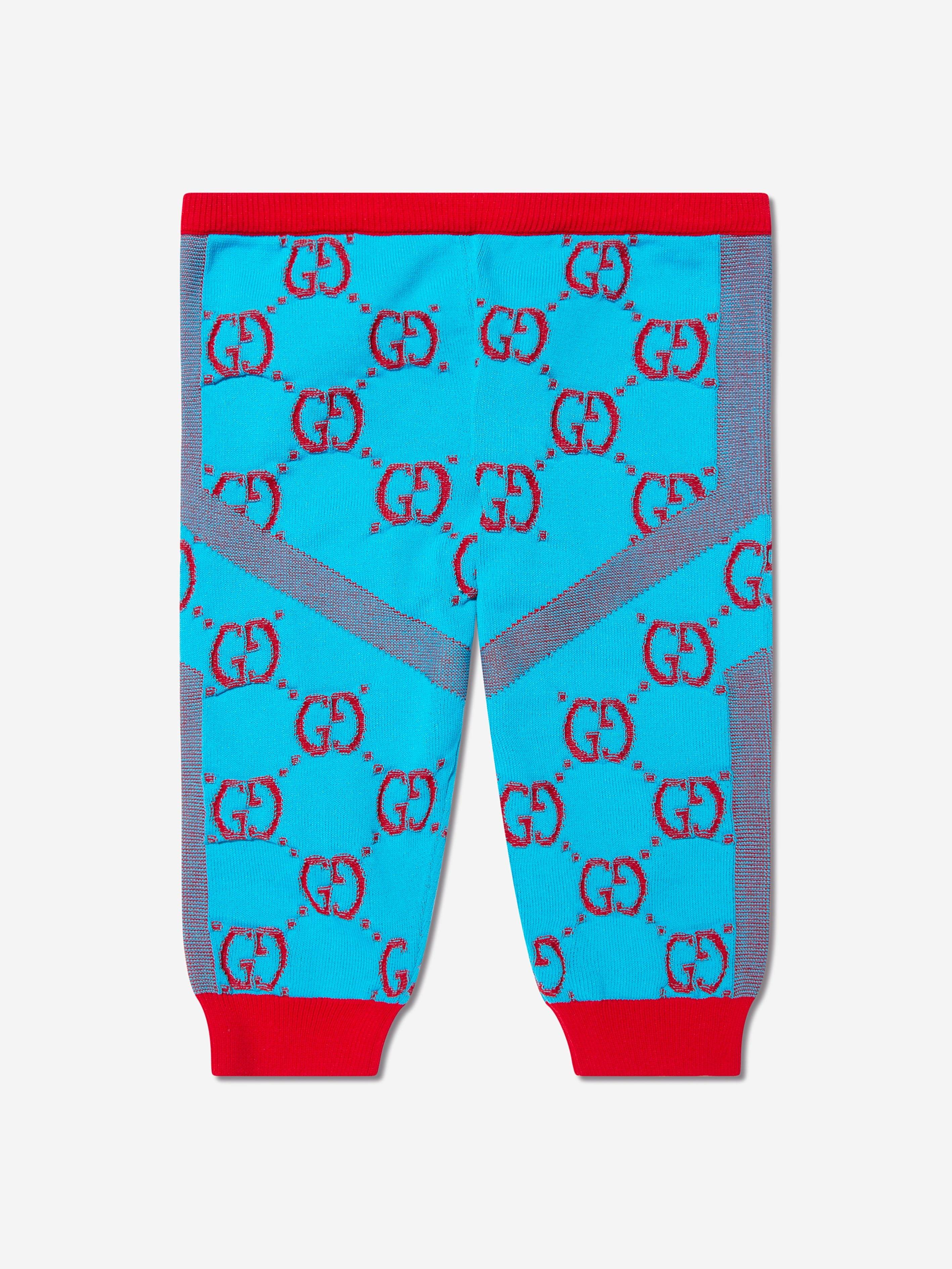 Gucci Baby Girls GG Logo Leggings in Blue - Blue / L (12 - 18 Mths) (L (12 - 18 Mths))