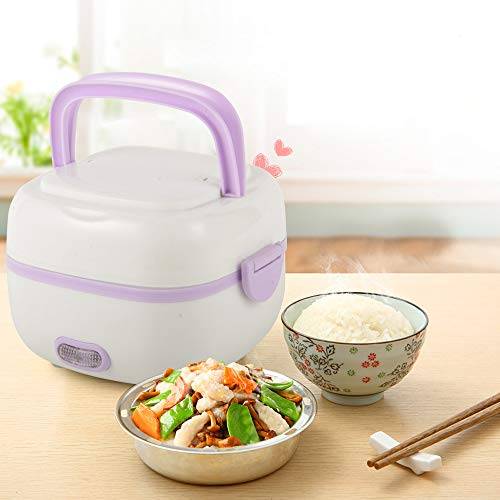 Riskokare liten & Bento-box 200 W resespis 1 l mini bärbar multifunktionell för 1–2 personer mini Rice Cooker med varmhållningsfunktion för Home Office Dorm